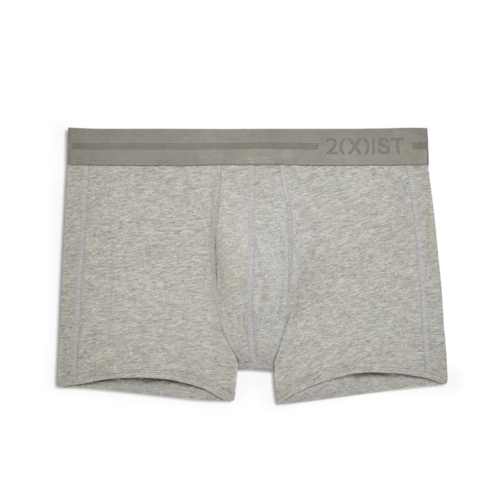 2(X)IST Men's Dream Luxe Low Rise Trunk Grey Heather