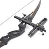 Archery Recurve Bow Sight Accessories T Shape Target Sight Adjustable Bowsight with Optical Fiber Pin Sight for Target Practice view 4