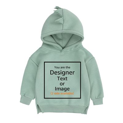 MYGBCPJS Kid Custom Text Image Hoodie Sweatshirt Tops Design Your Own Boys Girls Personalize Pullover Clothes Coat