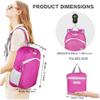 BEMYGREENBAG 35L Foldable Waterproof Backpack For Outdoor Sports With Inside Wet Clothes Compartment Packable For Multiple Uses Ultra Lightweight Ideal For Hiking Men And Women Travel(Pink) view 2