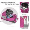 BEMYGREENBAG 35L Foldable Waterproof Backpack For Outdoor Sports With Inside Wet Clothes Compartment Packable For Multiple Uses Ultra Lightweight Ideal For Hiking Men And Women Travel(Pink) view 3