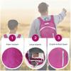BEMYGREENBAG 35L Foldable Waterproof Backpack For Outdoor Sports With Inside Wet Clothes Compartment Packable For Multiple Uses Ultra Lightweight Ideal For Hiking Men And Women Travel(Pink) view 4