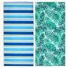 2 Pack Microfiber Beach Towel, Oversized Microfiber Pool Towel 75x 35, Sand-Free Beach Towel, Quick Drying Camping Towel, Super Absorbent Bath Blanket, Soft Breathable and Lightweight view 1