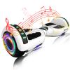 SIMATE Hoverboard, Bluetooth All Terrain Hover Boards with LED Lights and APP Control, Gifts for Kids Adults Girls Boys, for All Ages view 1