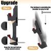 Yookeer 4 Pcs/ 2 Sets Sword Wall Mount Samurai Sword Wall Hanger Holder Adjustable Display Walls Mount Hanger Samurai Swords Tanto Cosplay Gifts Weapon Rack(Red,Wood, Flannel,Stylish) view 3