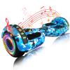 SIMATE Hoverboard, Bluetooth All Terrain Hover Boards with LED Lights and APP Control, Gifts for Kids Adults Girls Boys, for All Ages view 1