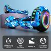 SIMATE Hoverboard, Bluetooth All Terrain Hover Boards with LED Lights and APP Control, Gifts for Kids Adults Girls Boys, for All Ages view 3