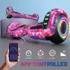 SIMATE Hoverboard, Bluetooth All Terrain Hover Boards with LED Lights and APP Control, Gifts for Kids Adults Girls Boys, for All Ages view 3