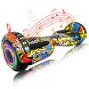 SIMATE Hoverboard, Bluetooth All Terrain Hover Boards with LED Lights and APP Control, Gifts for Kids Adults Girls Boys, for All Ages view 1