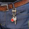 FASJ Brass Lock Clip Key Holder, Lightweight Portable Wear Resistant Slide Locking Carabiner for Camping view 2