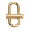FASJ Brass Lock Clip Key Holder, Lightweight Portable Wear Resistant Slide Locking Carabiner for Camping view 3