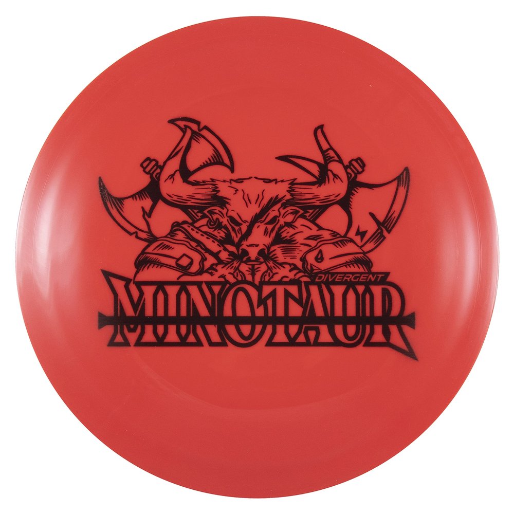 Divergent Discs | Minotaur | Disc Golf Fairway Driver | Max Grip (Red)