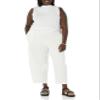 Amazon Essentials Women's Terry Cotton & Modal Barrel-Leg Sweatpant (Previously Daily Ritual), Ivory, XX-Large view 3