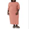 Amazon Essentials Women's Wide Rib Open Back Long Sleeve Dress, Terracotta, X-Large view 4
