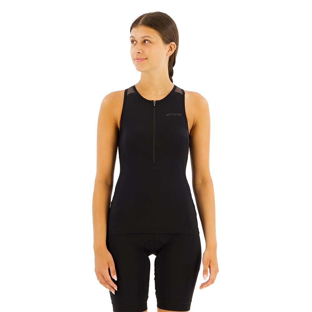 ORCA Women's Athlex Sleeveless Tri Top (Silver, Medium)