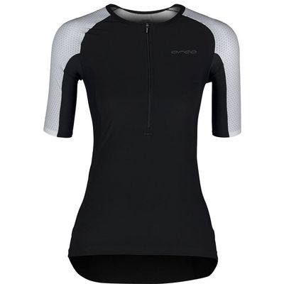 ORCA Women's Athlex Sleeved Tri Top (White, Medium)