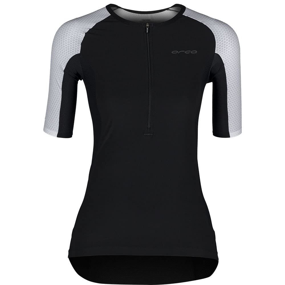 ORCA Women's Athlex Sleeved Tri Top (White, Medium)