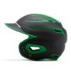 Boombah DEFCON Batting Helmet Sleek Profile Black/Kelly Green - Size Senior 7" - 7 3/4" view 2