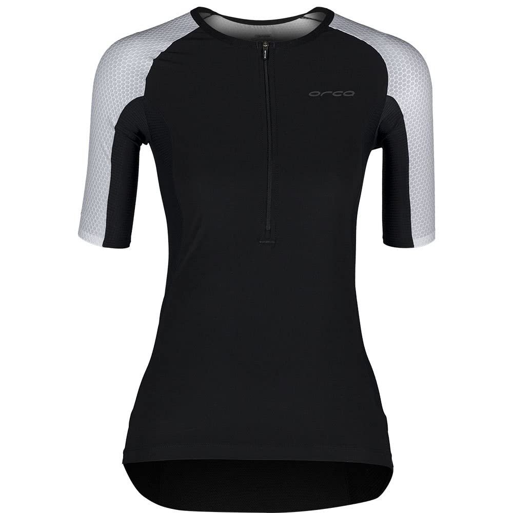 ORCA Women's Athlex Sleeved Tri Top (Silver, Medium)