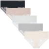 Vince Camuto Women's Hipster Underwear - 5 Pack Ultra Soft & Sexy Lingerie - Breathable Seamless Panties for Women, Size Large, Assorted Lace view 1
