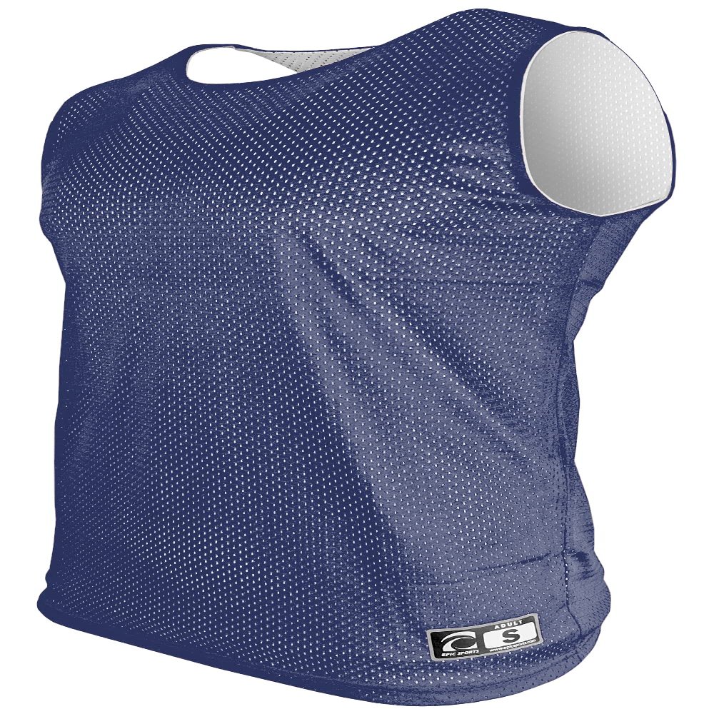 Epic Youth Full-Court 2-Layer Reversible Tank Top Blue Basketball Jerseys XL