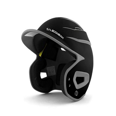Boombah DEFCON Batting Helmet Sleek Profile Black/Gray - Size Junior 6 1/4" - 7"