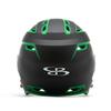 Boombah DEFCON Batting Helmet Sleek Profile Black/Kelly Green - Size Junior 6 1/4" - 7" view 4