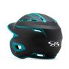 Boombah DEFCON Batting Helmet Sleek Profile Black/Teal - Size Junior 6 1/4" - 7" view 3