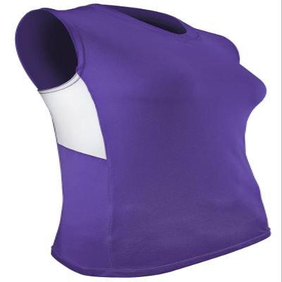 Epic Women's Line Drive Sleeveless Softball Jersey for Purple/White XS