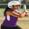 Epic Women's Line Drive Sleeveless Softball Jersey for Purple/White XS view 2
