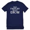 The Factory Must Grow X-Large Navy Blue Unisex T-Shirt view 1