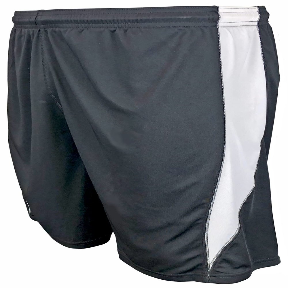 Epic Youth Madrid Athletic Black/White Soccer Shorts - 7" / 6" Inseams M