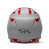 Boombah DEFCON Batting Helmet Sleek Profile Gray/Red NOSCAE - Size Senior 7" - 7 3/4" view 4
