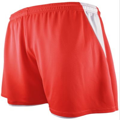 Epic Youth 9" / 7" Reversible Red/White Basketball Shorts M