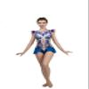 SG.MODA Rhythmic Artistic Gymnastics Leotards for Performance or Competitions/Italian Fabric, Made in Europe Style: B2 / Blue/Size: XS view 2