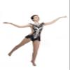 SG.MODA Rhythmic Artistic Gymnastics Leotards for Performance or Competitions/Italian Fabric, Made in Europe Style: B2 / Black/Size: S view 2