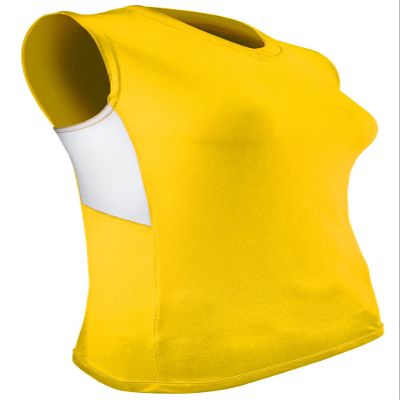 Epic Women's Line Drive Sleeveless Softball Jersey for Yellow/White XS
