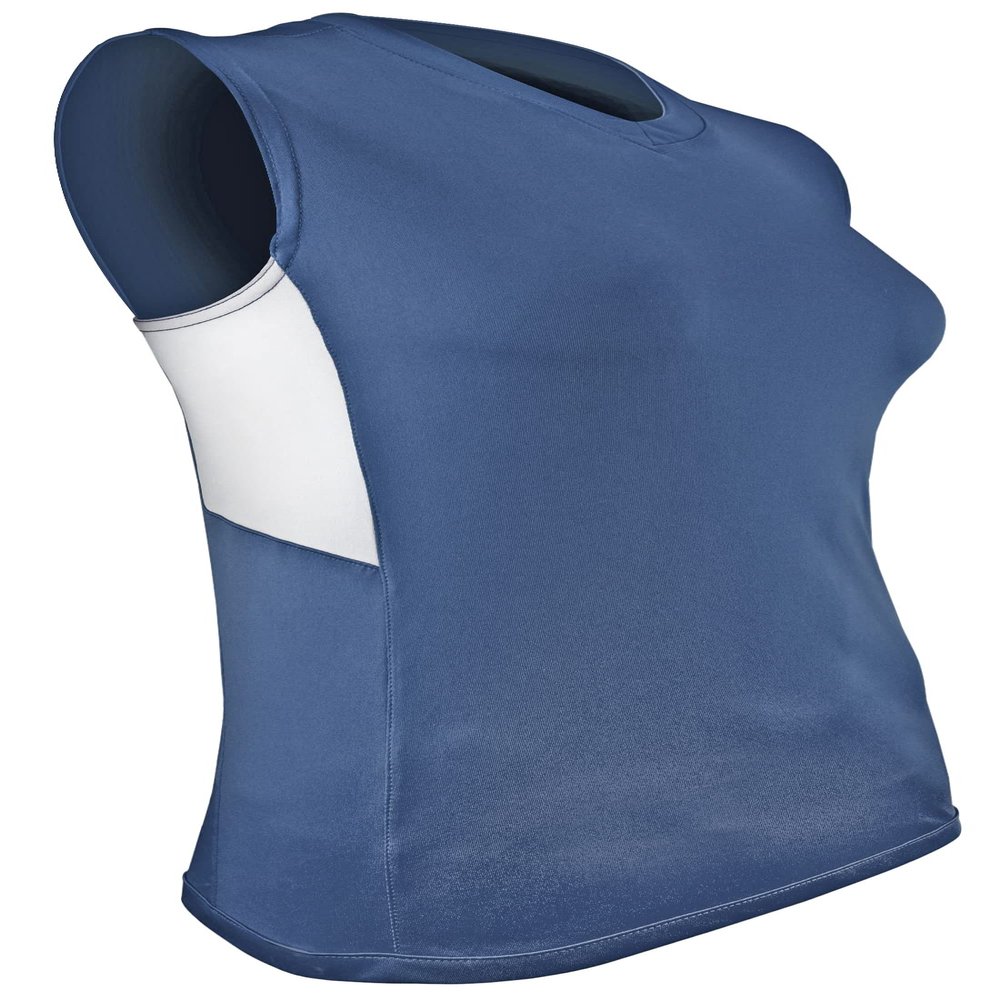 Epic Women's Line Drive Sleeveless Softball Jersey for Blue/White M