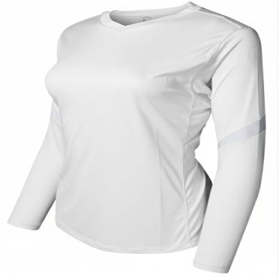 Epic Women's Style Long Sleeve Cooling White Volleyball Jersey XL