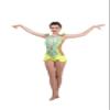 SG.MODA Rhythmic Artistic Gymnastics Leotards for Performance or Competitions/Italian Fabric, Made in Europe Style: B2 / Yellow/Size: XS view 1