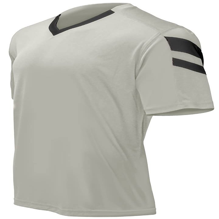Epic Youth Munich V-Neck Grey/Black Soccer Jersey S