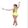 SG.MODA Rhythmic Artistic Gymnastics Leotards for Performance or Competitions/Italian Fabric, Made in Europe Style: B2 / Yellow/Size: 3 view 3
