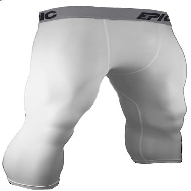 Epic Youth 3/4 Length Compression Tights Or Leggings White S