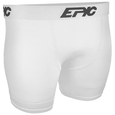 Epic Youth Wicking Compression Shorts White S