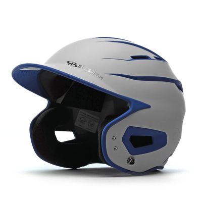Boombah DEFCON Batting Helmet Sleek Profile Gray/Royal Blue NOSCAE - Size Senior 7" - 7 3/4"