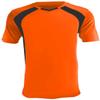 Epic Youth Madrid V-Neck Orange/Black Soccer Jersey M view 2