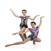 SG.MODA Rhythmic Artistic Gymnastics Leotards for Performance or Competitions/Italian Fabric, Made in Europe Style: B2 / Blue/Size: 3 view 4