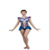 SG.MODA Rhythmic Artistic Gymnastics Leotards for Performance or Competitions/Italian Fabric, Made in Europe Style: B2 / Blue/Size: M view 1