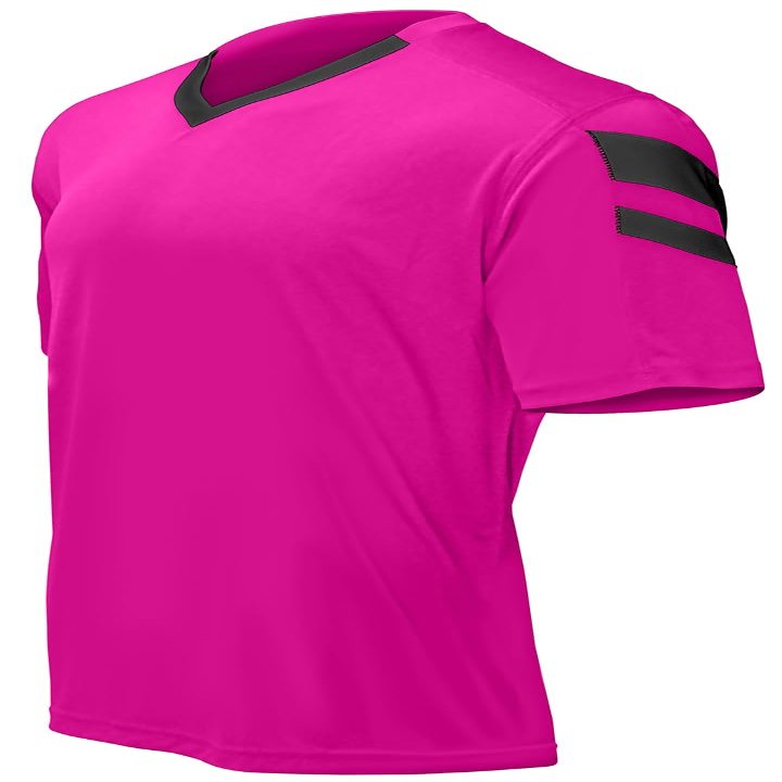 Epic Youth Munich V-Neck Pink/Black Soccer Jersey M