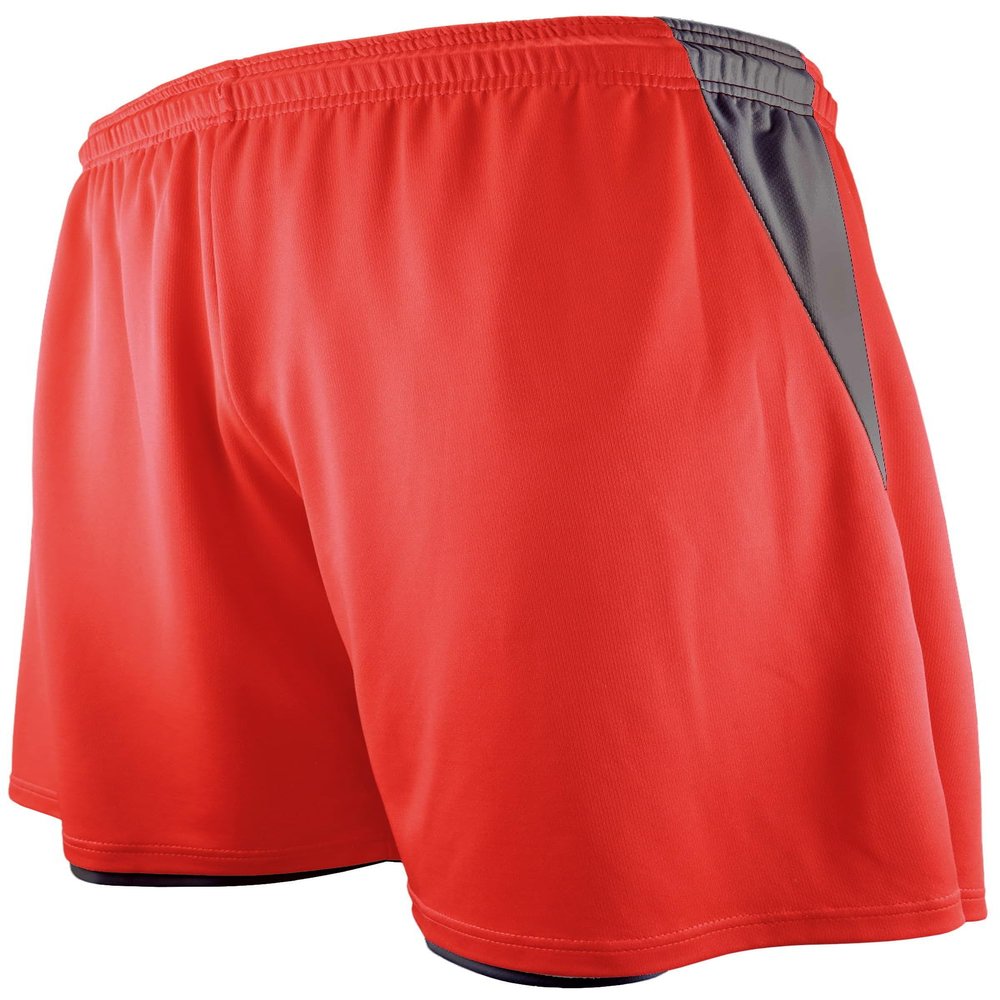 Epic Youth 9" / 7" Reversible Red/Black Basketball Shorts S